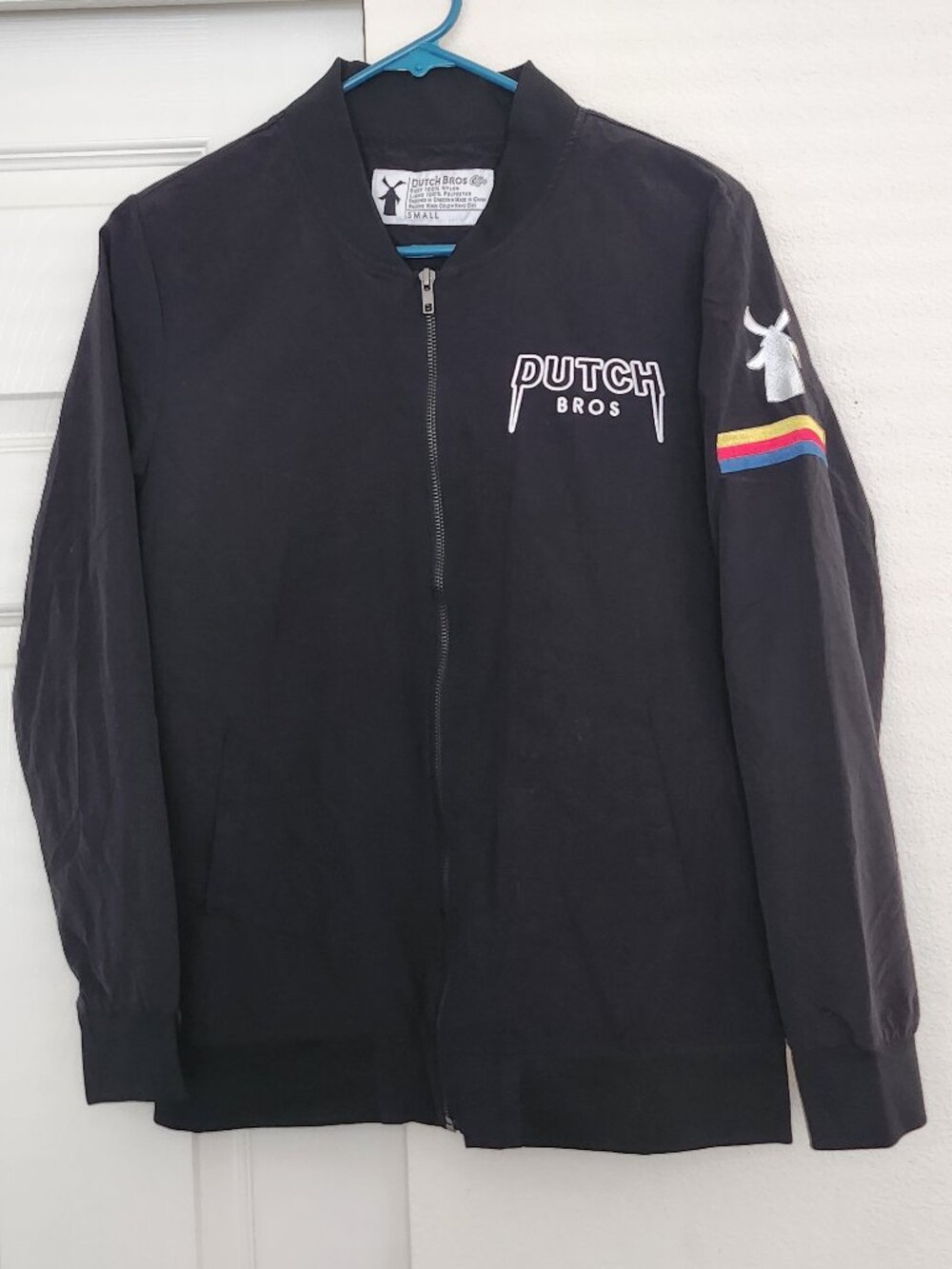 Dutch Bros Coffee Employee Bomber Jacket Black Small